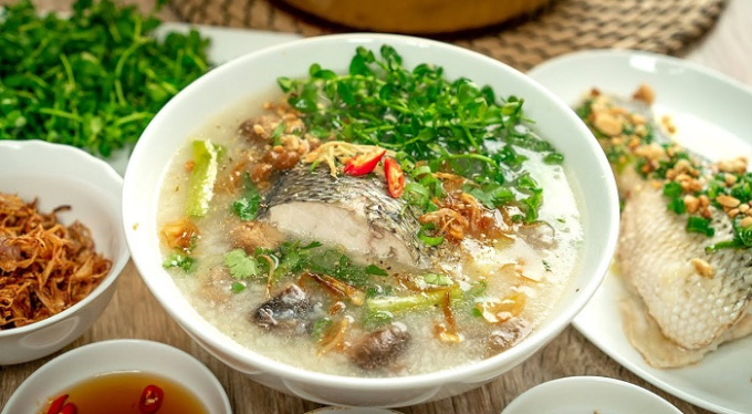 Cháo Cá Lóc Đồng Rau Đắng Đất Chợ Vòng Nhỏ